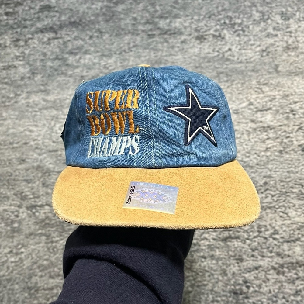 NEW Vintage Dallas Cowboys‎ Super Bowl XXX Champions Denim Hat Starter Snapback